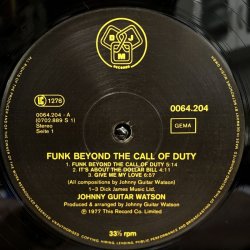 画像4: JOHNNY GUITAR WATSON / FUNK BEYOND THE CALL OF DUTY