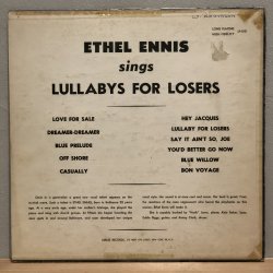 画像2: ETHEL ENNIS / sings LULLABYS FOR LOSERS