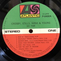 画像4: CROSBY STILLS NASH and YOUNG - CSN&Y - / SO FAR