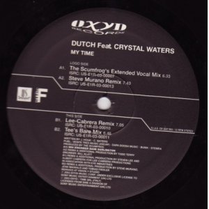 画像: DUTCH FEAT CRYSTAL WATERS . MY TIME