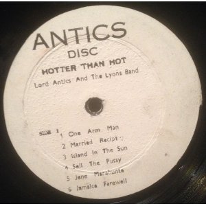 画像: LORD ANTICS AND THE LYONS BAND / HOTTER THAN HOT