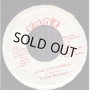 画像: FREDDIE McGREGOR / NAME AND NUMBER