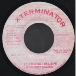 画像: GREGORY ISAACS / I COULD NOT BELIEVE