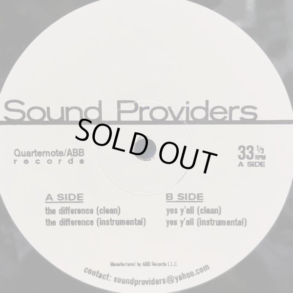 画像3: SOUND PROVIDERS / the difference b/w yes y'all  12" E.P.