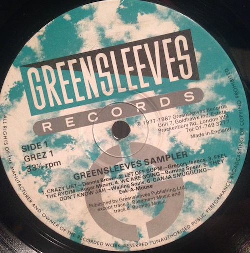 画像2: GREENSLEEVES SAMPLER / V.A