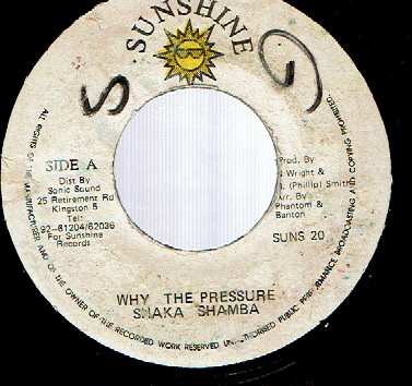 画像1: SHAKA SHAMBA / WHY THE PRESSURE