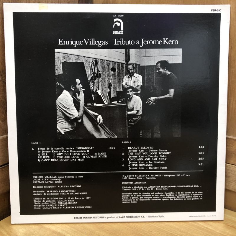 画像2: ENRIQUE VILLEGAS / TRIBUTO A JEROME KERN