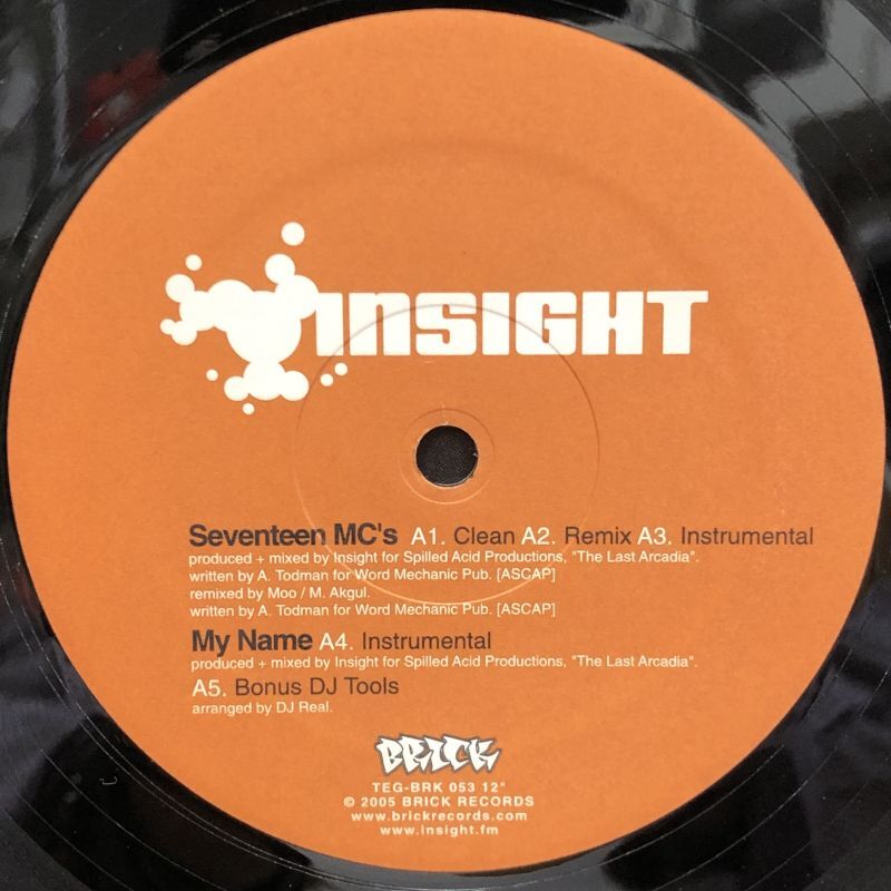 画像3: INSIGHT featuring DAGHA and ADAD / Seventeen MC's  12" E.P.