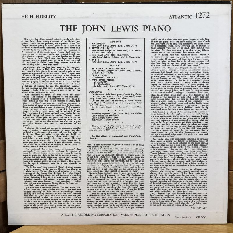 画像2: JOHN LEWIS / The John Lewis Piano