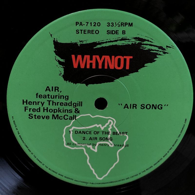 画像5: AIR feat.Henry Threadgill Fred Hopkins & Steve McCall / AIR SONG