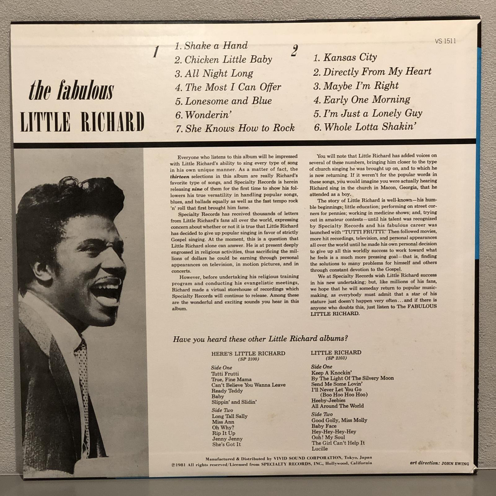 画像2: LITTLE RICHARD / the fabulous