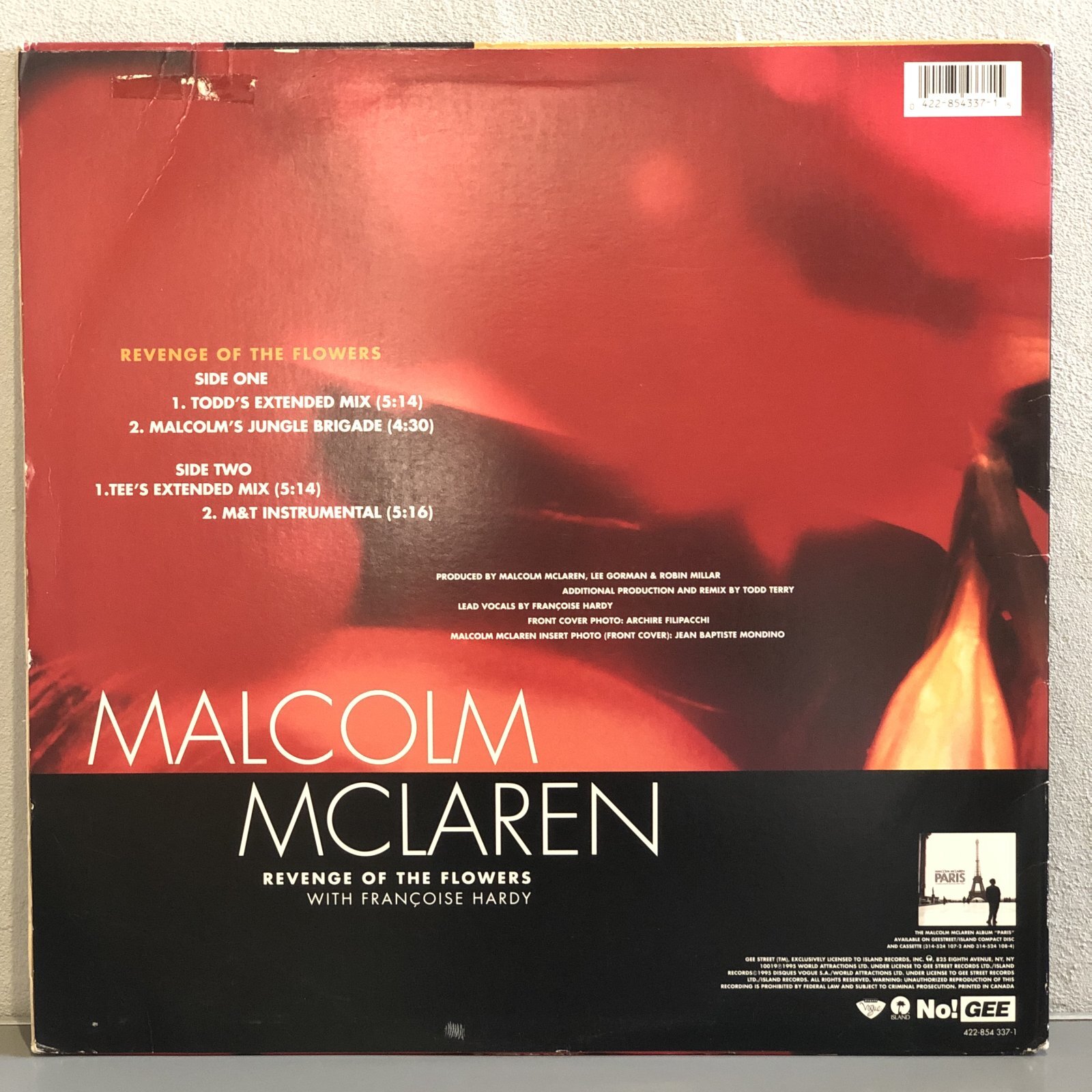 画像2: MALCOLM MCLAREN / REVENGE OF THE FLOWERS  12" E.P.