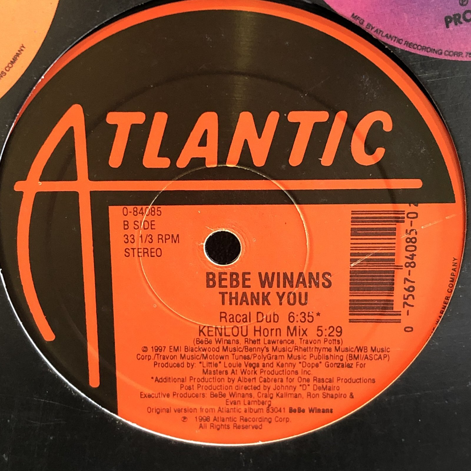 画像4: Be Be Winans / Thank You - Masters At Work Mix -  12" E.P.