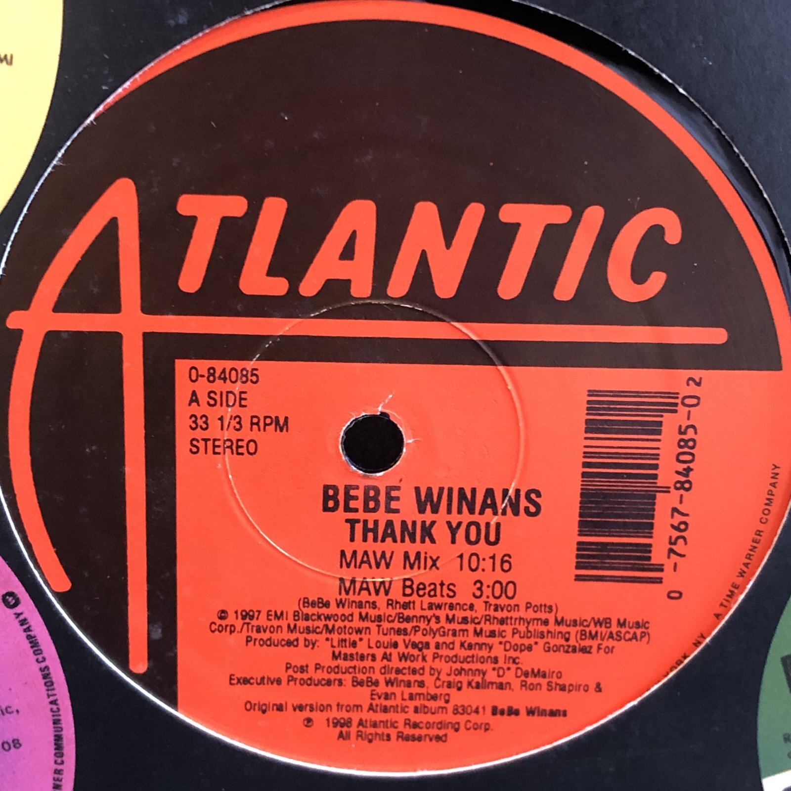 画像3: Be Be Winans / Thank You - Masters At Work Mix -  12" E.P.